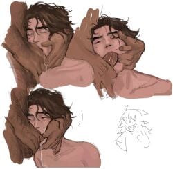all_the_way_to_the_base arcane arcane_jayce arcane_viktor blowjob blowjob_face brown_eyes brown_hair cum cum_in_mouth cum_on_face deepthroat face_fucking facefuck faceless_male gay_male gay_sex jayce jayce_talis league_of_legends male male_sub mouth mouth_shot mouthful mouthmouth_full_of_cock open_mouth oral oral_insertion oral_penetration oral_sex penis stretching twink yaoi