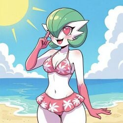 ai_generated beautiful bikini cute gardevoir pokémon_(species) pokemon pokemon_(species) pokemon_rse sexy