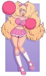 big_breasts bimbo bimbo_body bimbo_lips blonde_hair cheerleader cheerleader_outfit cheerleader_uniform wide_hips wrenzephyr2