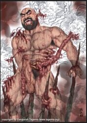 bara blood bondage forced gengoroh_tagame gore guts male_only pain submissive torture yaoi
