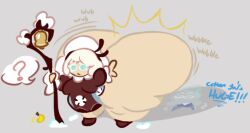cotton cookie from cookie run by bananamilkies