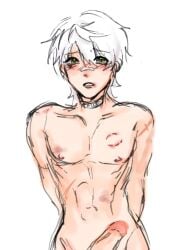 bennett_(genshin_impact) bite_mark collar cute twink