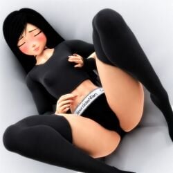 3d ai_generated anal anal_sex big_ass big_breasts black_hair dominant duo earrings fingering hot latina long_hair masturbation moaning panties panties_aside pussy sleeping solo sweat white_body