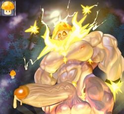 1boy abs anthro asolchan balls bara big_balls big_muscles big_pecs big_penis huge_cock huge_muscles huge_pecs humanoid humanoid_genitalia humanoid_penis hyper_penis light male male_focus male_only muscles muscular muscular_male penis plant plants_vs._zombies plants_vs_zombies plants_vs_zombies_2:_it's_about_time sparks sun-shroom_(pvz) yaoi