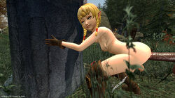 ambiguous_gender anal boots clothing crossbow cumshot dickgirl dotasluts footwear futa futanari hands-free handsfree_ejaculation handwear hyrule_warriors intersex linkle mostly_nude penis presenting the_legend_of_zelda