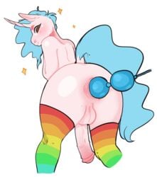 2018 alpha_channel anal anal_beads anal_masturbation anal_sex anatomically_correct anatomically_correct_penis animal_genitalia animal_penis anthro anus ass balls blue_hair blue_tail brown_eyes clothing digital_media_(artwork) equine equine_penis erection girly hair horn horsecock legwear long_hair long_tail looking_back male mammal masturbation mostly_nude penetration penis pink_balls pink_horn pink_penis pink_skin rainbow_clothing rainbow_legwear rainbow_stockings rear_view sex_toy simple_background solo sparkles stockings striped_clothing striped_legwear striped_stockings stripes super_gay thefallenstarchild toying_self transparent_background unicorn unicorn_horn