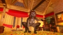 fantasy feline female game_screenshot khajiit mammal nude nyra nyrakhajiit skyrim the_elder_scrolls video_games