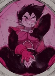 1cuntboy blood blush clenched_teeth cuntboy dragon_ball dragon_ball_z female_masturbation fingering gloves injury intersex masturbation niusesabe pussy pussy_juice short_hair sitting solo spread_legs sweat teeth torn_clothes trembling vegeta