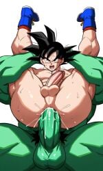 2boys ai_generated anal anal_sex big_penis crossover dragon_ball dragon_ball_super dragon_ball_z full_nelson gay gay_sex goku huge_cock hulk hulk_(series) long_penis male marvel marvel_comics nude nude_male penetration penis sex son_goku