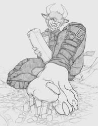 animal_genitalia animal_penis anthro balls big_balls big_penis bovid bovine cattle city city_crushing city_destruction clothed clothing destruction equine_genitalia equine_penis feet foot_fetish foot_focus genitals giga hair hair_over_eye hi_res huge_balls huge_cock hyper hyper_balls hyper_genitalia hyper_penis law_(planetsizedmoo) macro male male_masturbation mammal masturbation partially_clothed penis perenthis solo