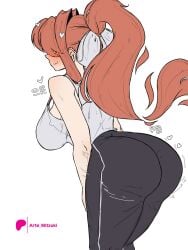 monika (doki doki literature club) from doki doki literature club by arte mitzuki