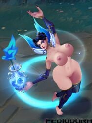 3d big_ass big_breasts breasts female league_of_legends morgana nude_female porcelain_morgana