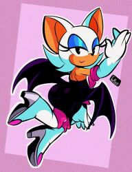 anthro anthro_female bubble_butt cute_girl diego_mejia female female_anthro furry_female looking_back mobian_(species) pac-man_eyes rouge_the_bat seduction_techniques voluptuous_female
