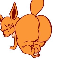 ass bent_over big_ass big_butt eevee eeveefriend_(marios_madness) friday_night_funkin friday_night_funkin_mod hi_res highres huge_ass huge_butt marios_madness padhasnx twitter_username white_background