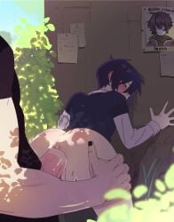 2boys against_wall anal animated animation black_nails femboy gay gay_sex gimmeyourmoni large_penis light-skinned_male long_video longer_than_one_minute looking_back male outdoors sex sex_from_behind shoto_(vtuber) standing standing_sex tagme vertical_video video vtuber yaoi