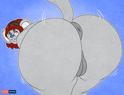 ass big_butt female furry graybluestudios graybluestudios_(artist) huge_butt mammal mouse nude penei_provolone rodent solo