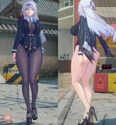 1girls 3d animated ass ass_focus big_ass big_breasts breasts fat_ass female front_and_back game_mod hazeker jiggle jiggling_ass jiggling_breasts large_ass large_breasts light-skinned_female light_skin mod no_sound solo split_screen tagme thick_thighs thighhighs thighs video video_games walking white_hair yellow_eyes yixuan_(zenless_zone_zero) zenless_zone_zero