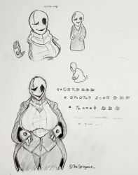 fem gaster from deltarune by thespringman 
