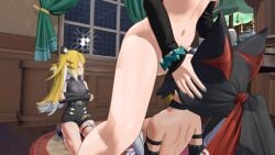 anilingus ass_lick ass_licking belle_(zenless_zone_zero) black_hair blowjob blowjob_face blue_hair cat_ears cat_girl catgirl cock cock_hungry dick dickgirl dickgirl/female face_fuck face_fucking furry furry_ears furry_female furry_only furry_tail futa_on_female futa_only futanari ju_fufu ju_fufu_(zenless_zone_zero) nekomiya_mana penis tocher44 yellow_fur yellow_hair zenless_zone_zero