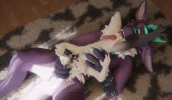 absurd_res animal_genitalia animal_penis anthro anthro_on_anthro antlers balls big_penis bodily_fluids canine_genitalia canine_penis cum cumshot deer dragon duo ejaculation erection fur furred_dragon furred_scalie genital_fluids genitals hair handjob hi_res hjortar holding_penis horn huge_filesize lying male male/male mammal moonfang mythological_creature mythological_scalie mythology nude pawpads paws penile penis scalie sex simple_background size_difference tail tappa_(hjortar) tongue vrchat vrchat_model waggan white_body