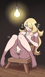 cynthia (pokemon) from pokemon by chibicherries