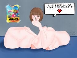 1girls ashlindhe_(franktonius) breasts detachable detachable_head dullahan english_text female female_only headless izzydrawsnsfw modular nipples nude pussy separated solo speaking speech_bubble talking text vagina