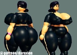 ass ass_bigger_than_head big_ass boobs_bigger_than_head breasts bubble_ass bubble_butt cartoony daraxien jeans josefa_daraxien milf pawg roblox robloxian showcase white_body