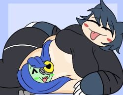 bbw big_breasts breasts female gooeysin huge_breasts overweight pokemon pokemon_(species) snorlax tagme thick_thighs tiramisu_(xytora) wide_hips
