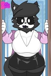 2025 breasts clothed clothing curvy cute female female_only furry furry_female furry_only moraduwaffle skulldog_(species) tagme