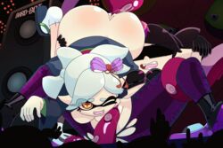 1boy 2girls animated anus areolae bard-bot breasts callie_(splatoon) cousins dat_ass dj_octavio eyewear female female_only heart hypno_shades_(splatoon) looking_at_viewer marie_(octo_canyon) marie_(splatoon) mind_control nintendo nipples octo_callie penetration pussy splatoon splatoon_2 splatoon_2:_octo_canyon spread_legs squid_sisters straight sunglasses tentacle tentacle_sex tinted_eyewear vaginal_penetration visor