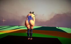 1boy 3d 3d_(artwork) 3d_animation ambush_(trap) animated big_ass cloud_strife dilf dragon_ball dragon_ball_z feet femboy flying goku island kame_house longer_than_one_minute one-piece_swimsuit skimpy solo solo_focus solo_male son_goku sound stirrup_legwear tagme video voluptuous_male wide_hips workout