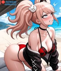 1girls 2d 2d_(artwork) 2d_artwork ahegao_ai ai_generated anime anime_girl anime_screencap anime_style beach bikini bikini_bottom bikini_top danganronpa danganronpa_1 female female female_focus female_only junko_enoshima patreon patreon_link patreon_logo patreon_url patreon_username solo solo_female solo_focus vibrator vibrator_in_pussy vibrator_under_clothes watermark