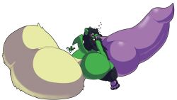 absurd_res animal_genitalia animal_penis ass balls big_balls big_butt big_penis black_hair canine_genitalia canine_penis female generation_4_pokemon genitals hair hi_res huge_balls huge_butt huge_cock hyper hyper_balls hyper_butt hyper_genitalia hyper_penis kneeling nintendo paws penis pokemon pokemon_(species) riolu snekkobean solo thick_thighs