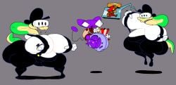 2025 ?_block alien anthro armless ass balls big_balls big_breasts big_butt big_penis black_clothing black_eyes black_hat black_headwear black_nose black_overalls black_tail bob_(superiorfoxdafox) bouncing_breasts breasts brown_body brown_clothing brown_facial_hair brown_mustache brown_nose brown_shirt brown_skin brown_topwear brown_vest clothed clothing cloud digital_media_(artwork) domestic_cat eating eating_food eating_popcorn facial_hair fangs felid feline felis female floating floating_hands food fur genitals gloves green_body green_scales green_tail grey_background group handwear hat headgear headwear hi_res holding_object holding_popcorn huge_balls huge_breasts huge_butt huge_cock human jumping long_neck looking_at_another lucy_swallows male mammal mario mario_bros moustache multicolored_body multicolored_clothing multicolored_scales multicolored_topwear nintendo overalls penis popcorn purple_body purple_clothing purple_ears purple_fur purple_tail purple_underwear red_clothing red_hat red_headwear red_overalls reptile scales scalie sharp_teeth shirt simple_background smile snake standing superiorfox tail teeth thick_thighs topwear torn_clothing torn_underwear trio two_tone_body two_tone_clothing two_tone_scales two_tone_tail two_tone_topwear two_tone_vest underwear vein veiny_penis vest vr_controller vr_headset white_clothing white_gloves white_handwear white_shirt white_topwear yellow_body yellow_nose yellow_scales yellow_tail