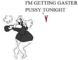 1female big_breasts breasts deltarune fem_gaster female female_focus female_only funny gaster rule_63 simple_background soul_(undertale) thoma889 undertale undertale_(series)