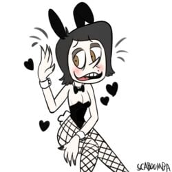 bunny_ears bunny_tail coraline fishnet_stockings fishnets mel_jones milf scaboomba