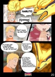 adult_and_teenager black_hair blowjob boruto:_naruto_next_generations clothed clothed_sex comic comic_page daydream doujinshi english_dialogue english_text erogakure fellatio glasses handjob height_difference kurama naruto naruto_(series) oral oral_sex sarada_uchiha short_hair teenage_girl teenager text text_bubble uzumaki_naruto
