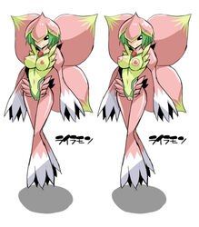 4_wings breasts chicago-x digimon fairy fairy_wings female flower_petals innie_pussy lilamon monster_girl petal_wings petals plant plant_girl pussy wings