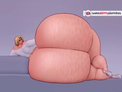1080p 1440p 1girls 2025 30_seconds animated ass ass_bigger_than_body ass_bigger_than_head ass_bigger_than_torso ass_expansion ass_focus ass_growth big_ass blonde_female blonde_hair blue_lips blue_lipstick bottom_heavy bottomless bottomless_female bubble_butt cellulite earrings emma_frost emma_frost_(marvel_rivals) expansion fat_ass female female_only gigantic_ass high_heels huge_ass hyper_ass laying_on_side looking_at_viewer looking_back looking_back_at_viewer marvel marvel_rivals no_sound partially_nude partially_nude_female short_hair short_hair_female shoulderless_shirt solo solo_female someshittysketches thick_thighs video watermark white_heels wide_hips ych ych_result