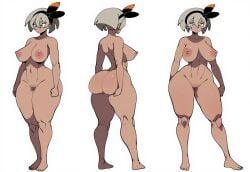 1girls 2025 2d 2d_(artwork) ai_generated ass bea_(pokemon) big_ass big_breasts bubble_butt character_sheet curvy curvy_figure dark-skinned_female dark_skin dat_ass female full_body game_freak large_breasts mullon multiple_views nintendo novelai nude pokemon pokemon_(anime) pokemon_(game) pokemon_journeys pokemon_ss reference_sheet solo solo_focus standing thick_thighs voluptuous white_background