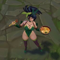 1girls abdomera akali female league_of_legends screenshot