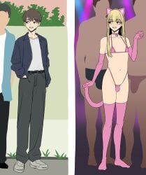 3boys anal_object_insertion boy brown_eyes brown_hair cat_collar cat_costume cat_ears cat_tail catboy collar domination feminine_male feminization gay gay_domination gay_sex instant_loss instant_loss_2koma leon_kim male male/male male_only sex sex_toy slutboy yaoi