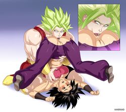 2girls anilingus anus ass black_hair boots breasts caulifla dragon_ball dragon_ball_super eating_ass female female_only green_hair hand_on_breast huge_breasts kale kale_(berserker) legendary_super_saiyan licking light-skinned_female light_skin moaning multiple_girls muscles muscular muscular_female pussy rimjob rimming saiyan short_hair spiky_hair super_saiyan tongue uncensored vanbrand yuri