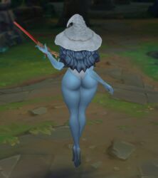 1girls 3d abdomera aurora_(league_of_legends) crossover elden_ring female fromsoftware league_of_legends ranni_the_witch screenshot