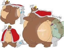 bear big_ass cape fart farting_on_another furry gay king male megacoolbear_(artist)
