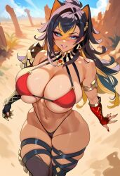 dehya (genshin impact) from genshin impact by hellblueboy4