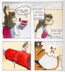 absurd_res anthro athletic_wear aurelie_spellmire_(character) fragilescales gym gym_equipment hi_res lagomorph leporid mammal olivia_coniglia_(character) rabbit solo trans_(lore) trans_woman_(lore)