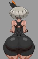 1girls ass ass_focus bea_(pokemon) bodysuit bubble_butt facing_away female muscular muscular_female n00b_x5_(lt4l14n0) nintendo pokemon pokemon_ss solo thick_thighs