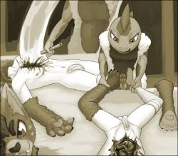 anthro bed blood bodily_fluids bovid caprine cleaver_(knife) clothed clothing costume cutlery cutting death duo emikochan feet foot_fetish foot_play footjob furniture fursuit fursuiter guts hotel_room human hybrid kitchen_knife kitchen_utensils knife lizard male male/male mammal max_neon open_belly organs oskar_(2ndvoice) partially_clothed reptile scalie sex sheep slim tools
