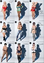 3d 6+girls 9girls big_ass big_breasts breasts bust busty chest cockman_pictures curvaceous curvy curvy_figure dark-skinned_female dark_skin female hips hourglass_figure huge_ass huge_breasts large_ass large_breasts legs light-skinned_female light_skin mature mature_female multiple_girls nick_cockman thick thick_hips thick_legs thick_thighs thighs voluptuous waist wide_hips